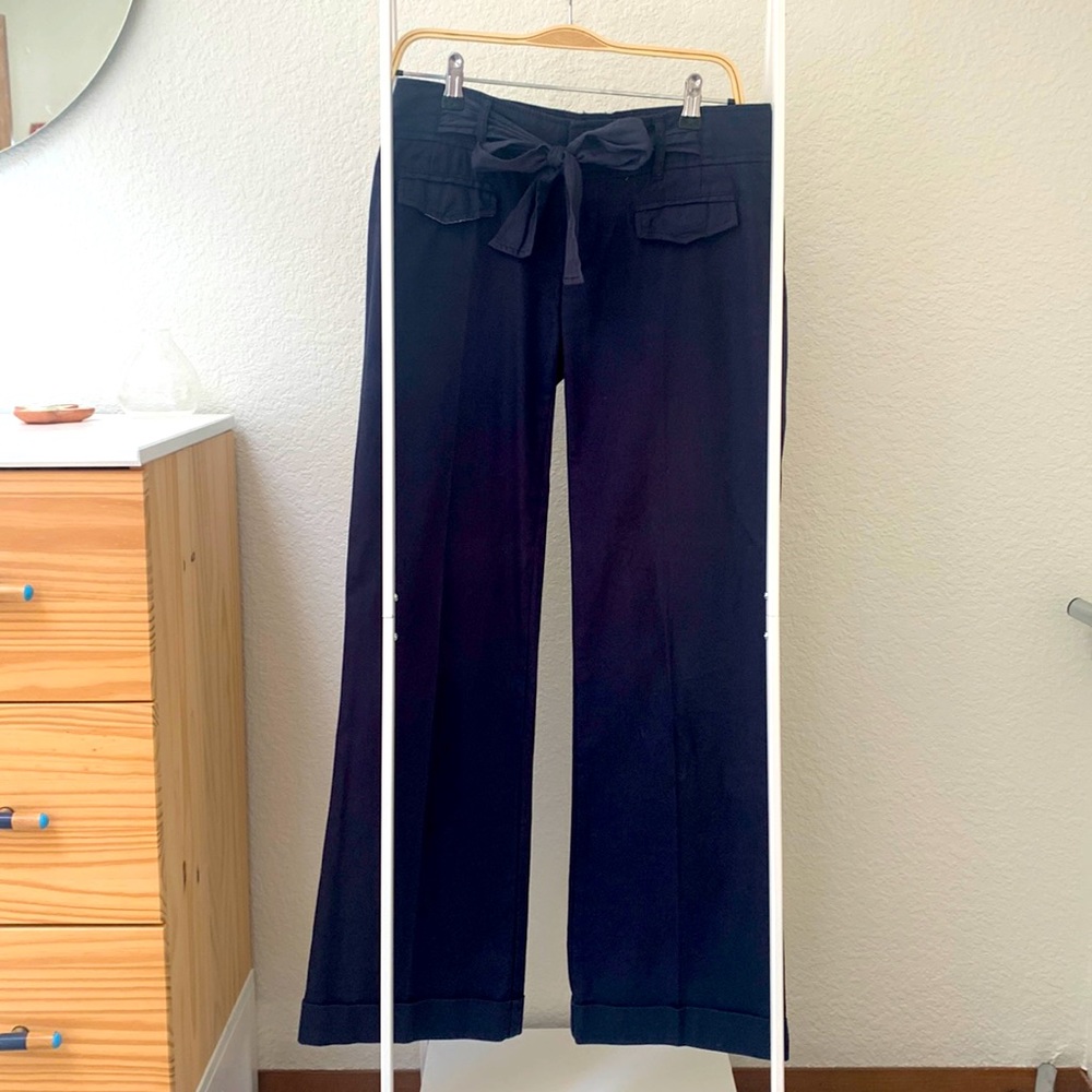 Cotton wide leg Anthropologie pants